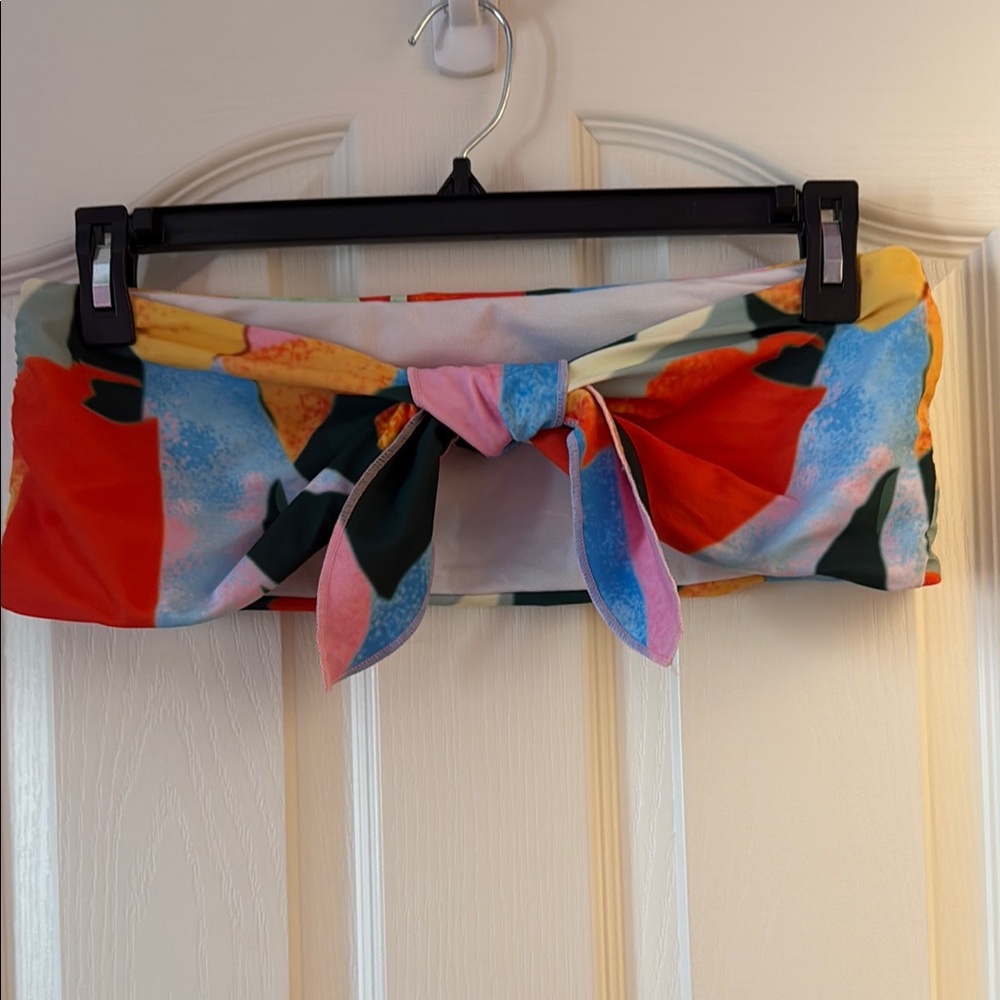 SHEIN Multicolor Bandeau Bikini Top